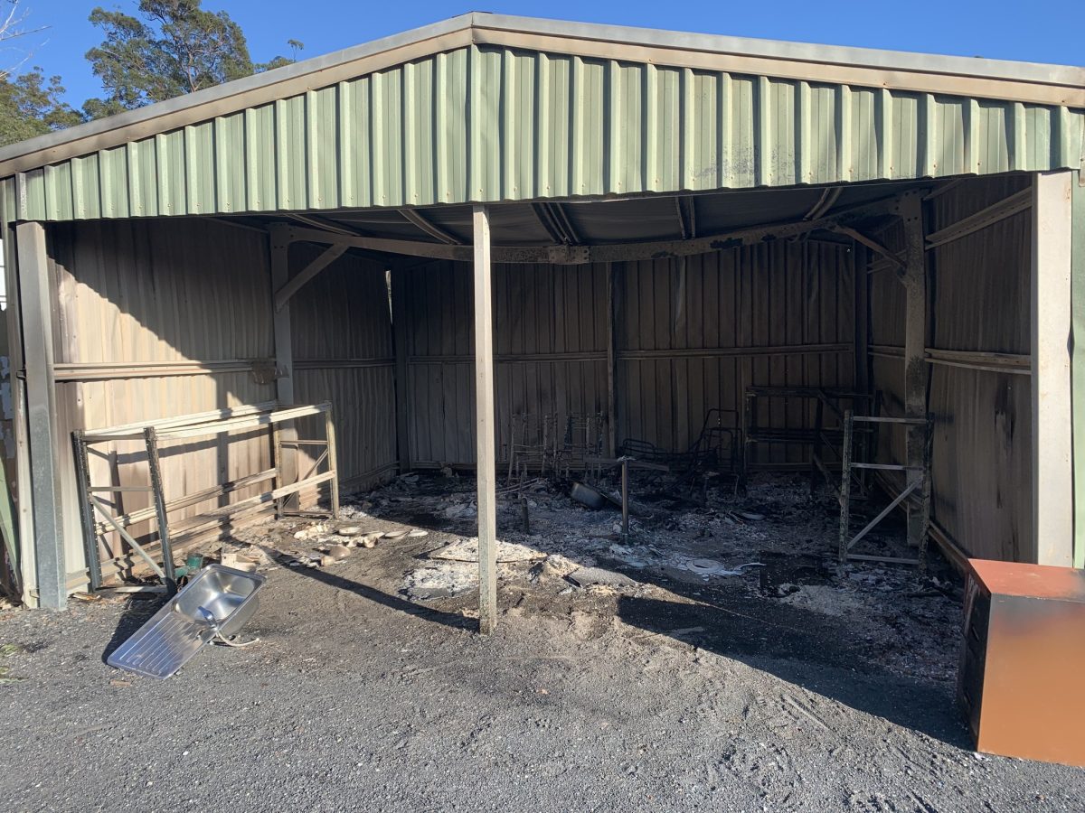 There was a break-in and fire at the Eden Waste and Recycling Centre on the weekend.