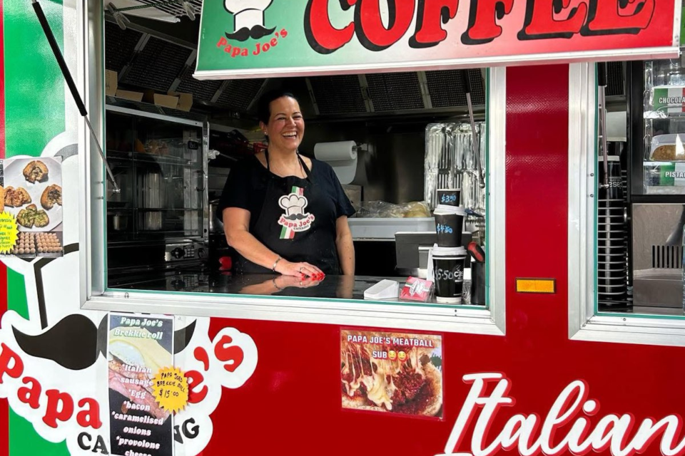 Caterina Agnello of Papa Joe's food van.