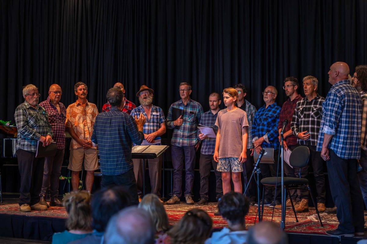 Bega Valley Male Voice Choir, performing as part of Spring Sing and the Youth Music Festival. 