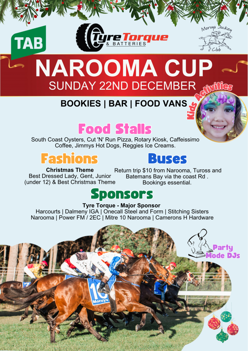 promotional banner for the narooma cup