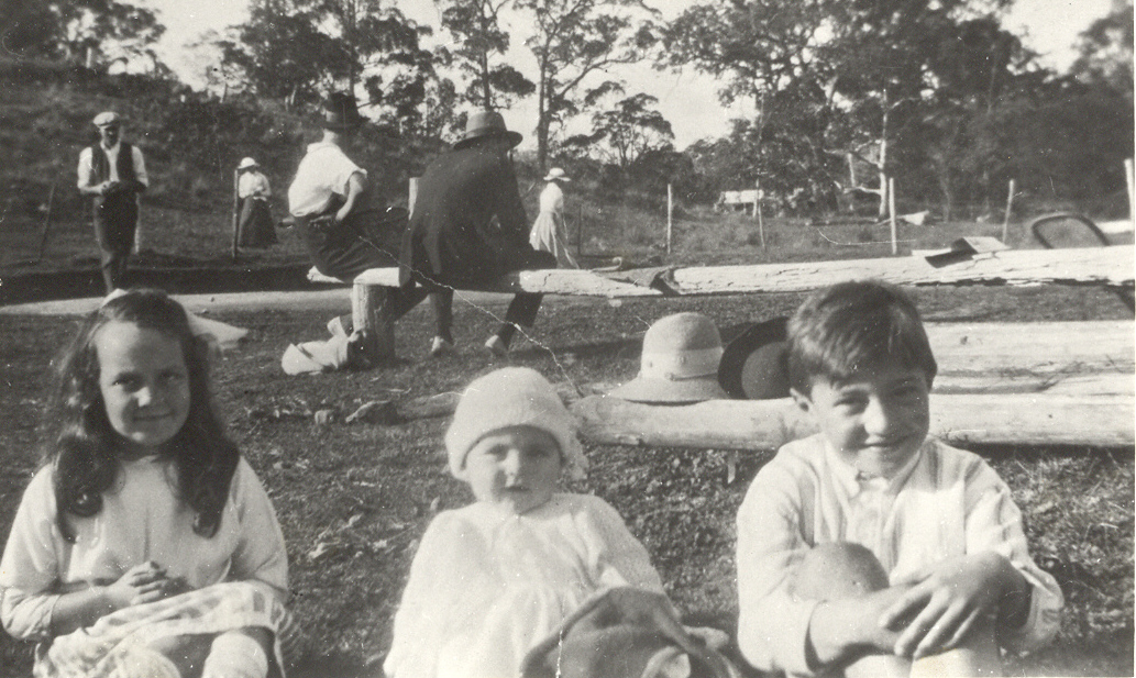 John Rheinberger's father, Edwin, (right) circa 1922.