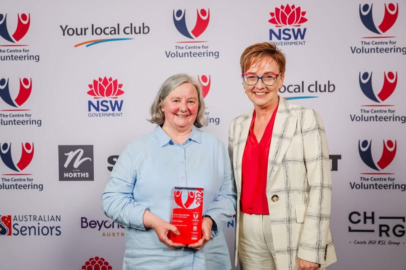 CEO and founder of The Farm in Galong Kate Cleary at the NSW Volunteer of the Year Awards.