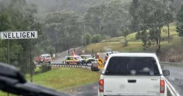 Two-vehicle crash closes Kings Highway near Batemans Bay