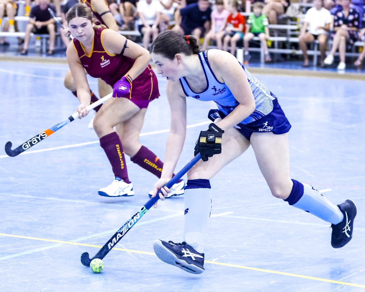 photo of a hockey game in progress