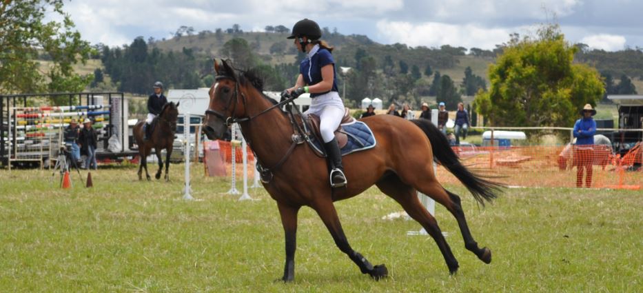 photo of a woman riding a horse for the Nimmitabel show 