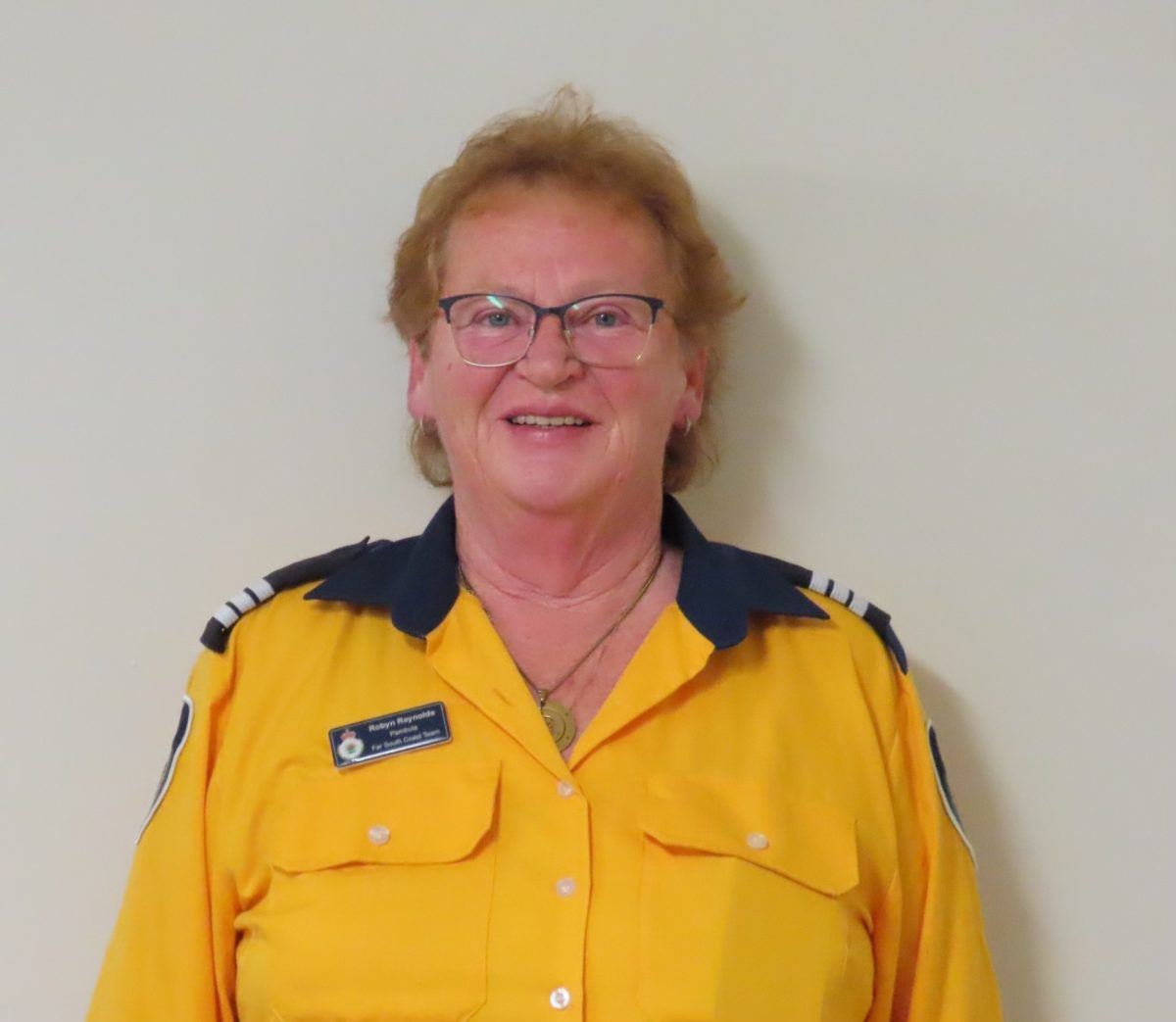 Robyn Reynolds, recipient of the Australian Fire Service Medal (AFSM) and Pambula Rural Fire Brigade captain. 