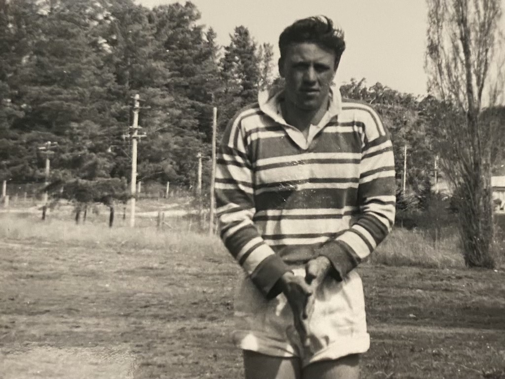 Roger in the early 1960s, when he played as an inside centre.