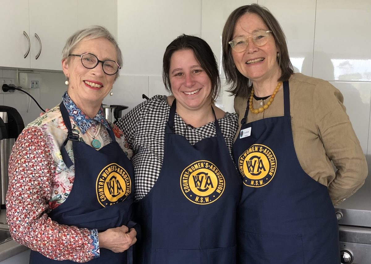 CWA Tilba members Glenda, Bianca and Eva.