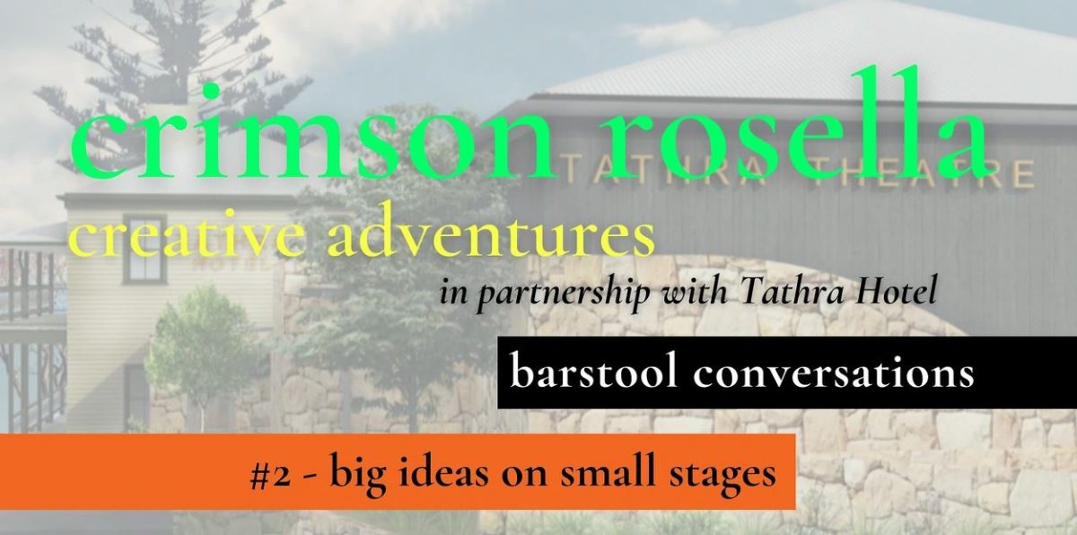 banner for the Barstool Conversations #2 - big ideas on small stages