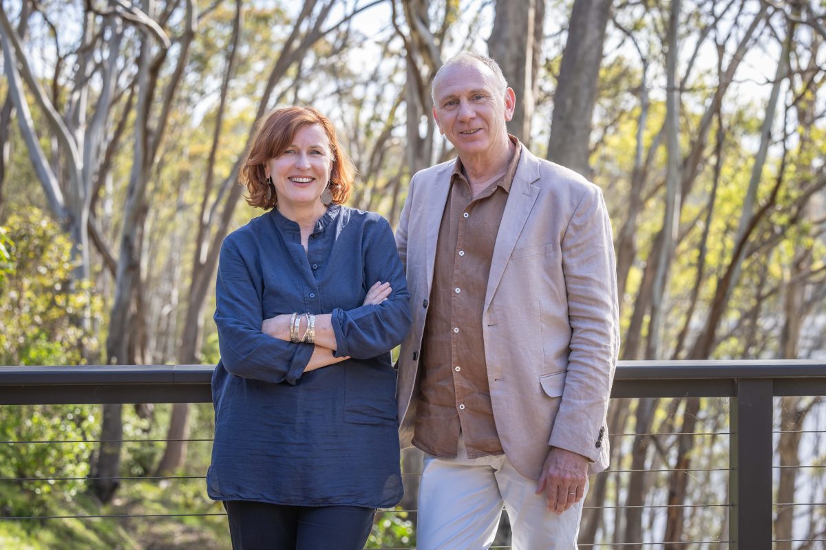 Crimson Rosella Creative Adventures creative director Lindy Hume and executive producer Andrew Gray. 