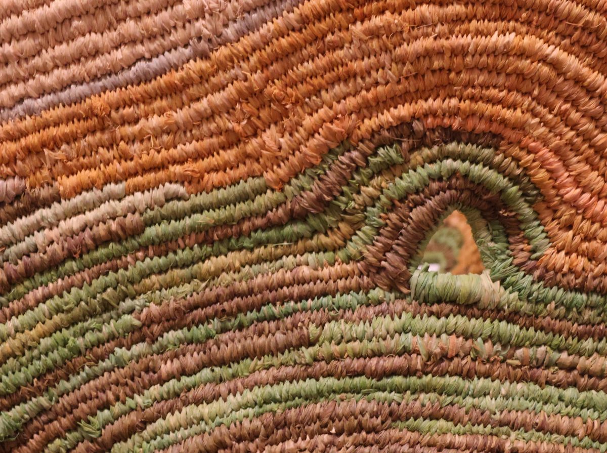 Detail of the woven artworks of Jodie Munday