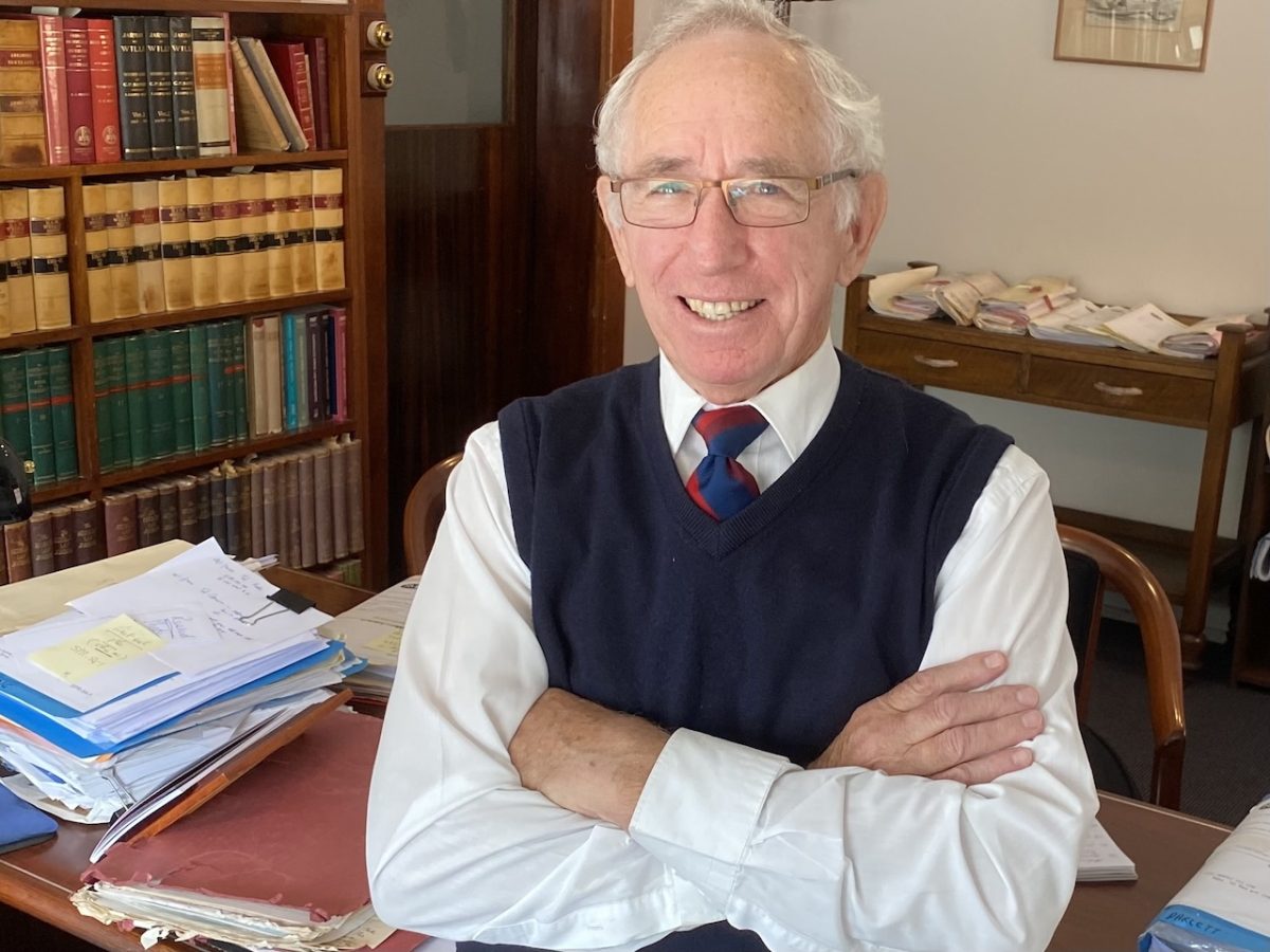 man standing in his office