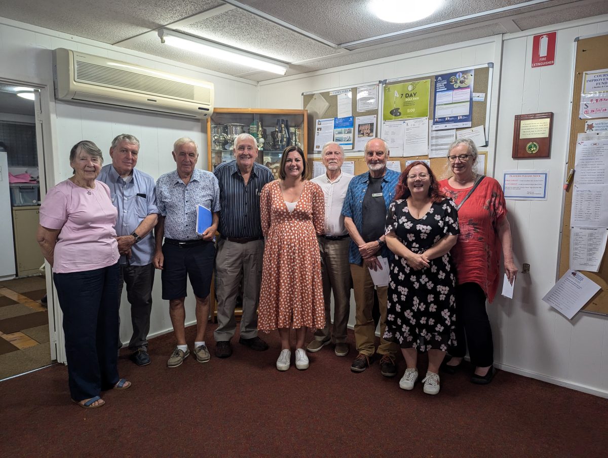 Tuross Head Progress Association committee members Evelyn Ashcroft, Tom Webster, Darryl Pretty, Max Castle, Member for Eden Monaro Kristy McBain, Dr Arn Sprogis, Gary Smith, Kim Ulrick and Jenny Irvine in December 2024. 