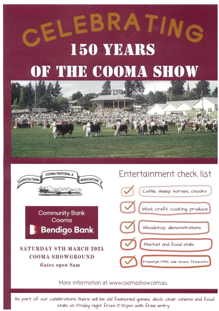 image for the cooma show