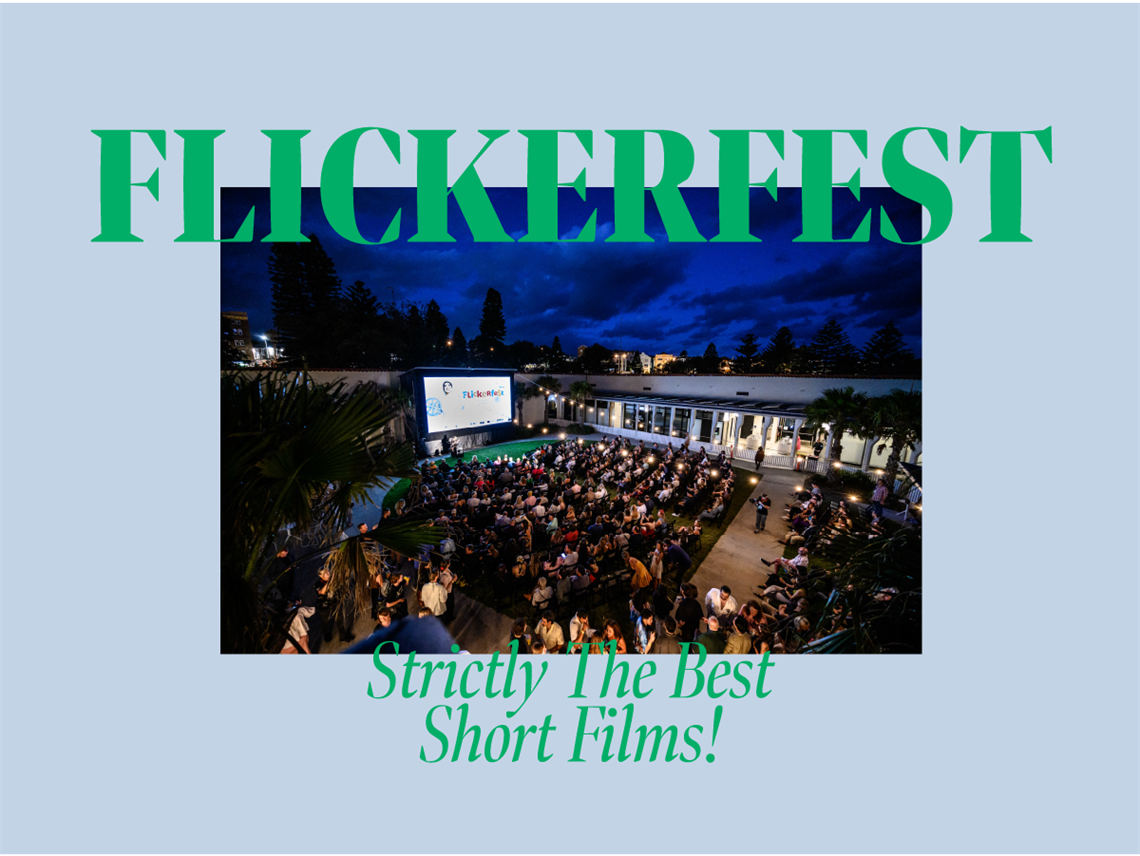 promotional image for flickerfest in goulburn