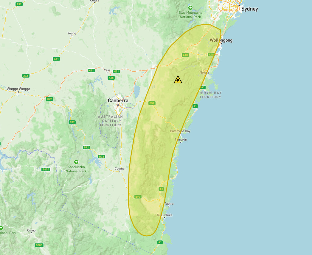 Rainfall map