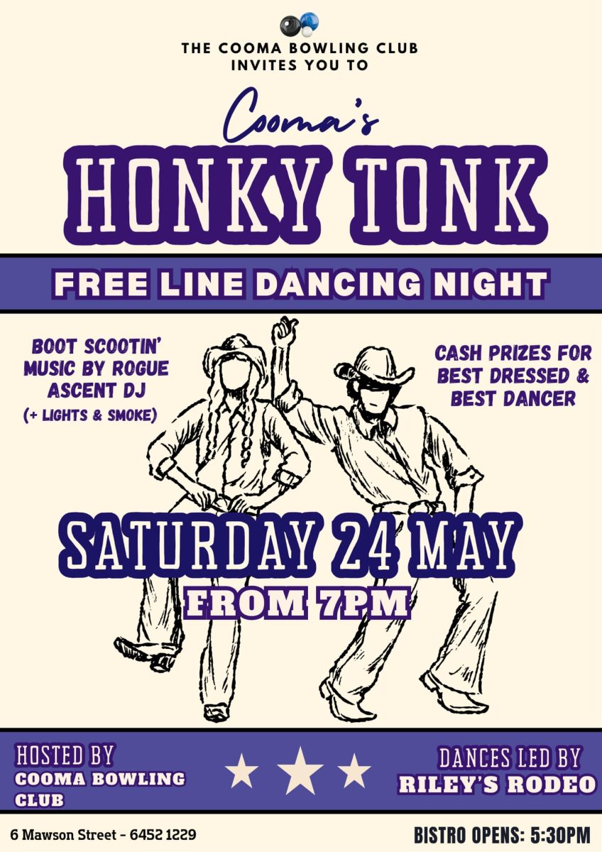 promo image for the Cooma honky tonk