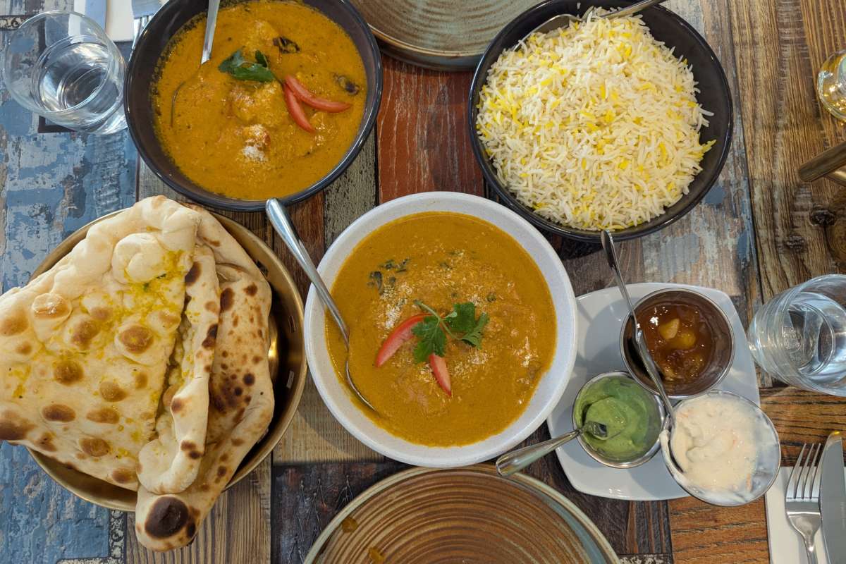 Bombay Pavilion has an extensive curry menu from across India.