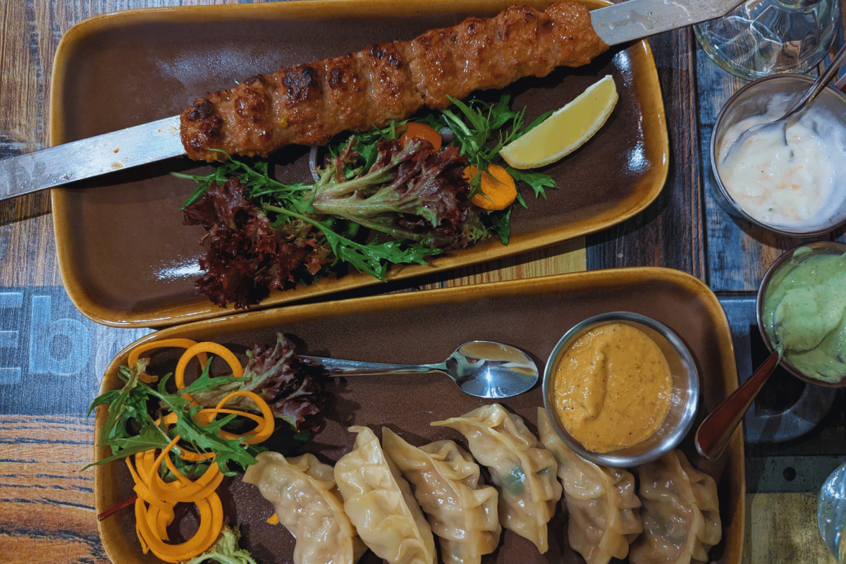 The menu is far more than curries, with momos and meats from the tandoor also featuring in the extensive menu.