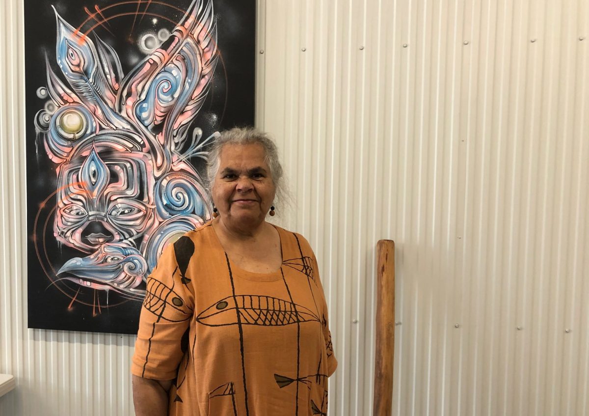 Aunty Loretta Parsley at the Creative Tech Hub in Moruya.