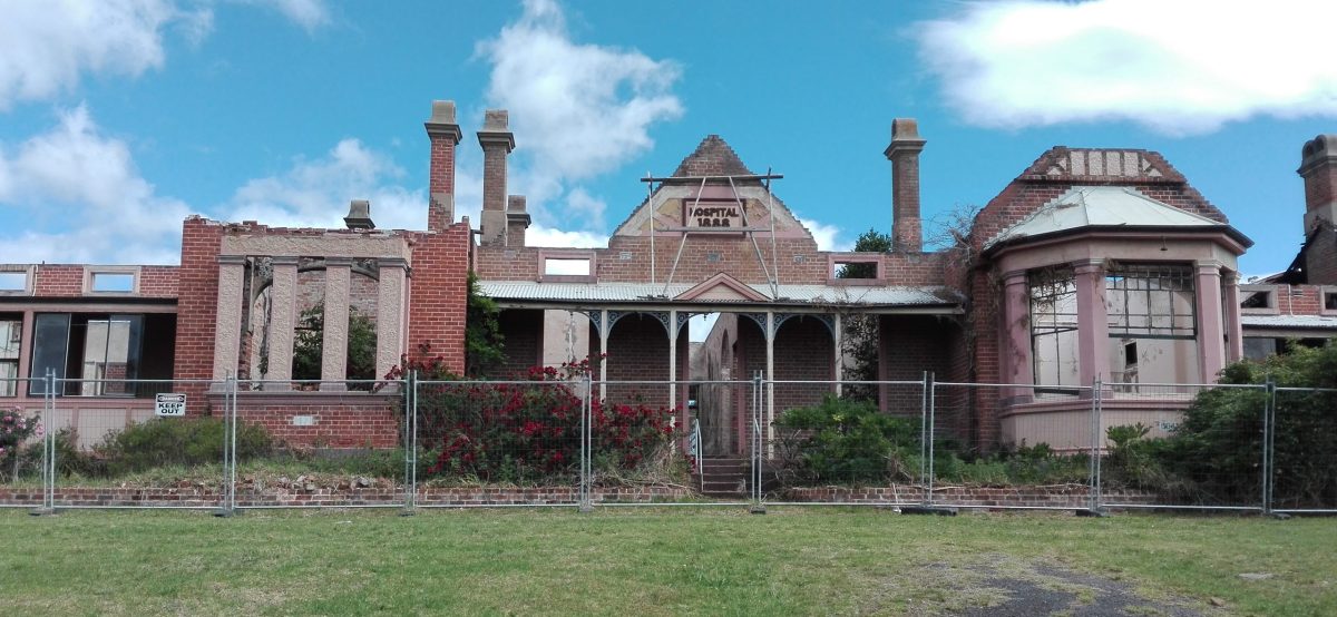 damaged building