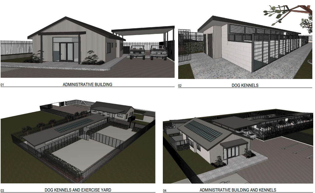 Plans for the new animal shelter in Moruya industrial area.