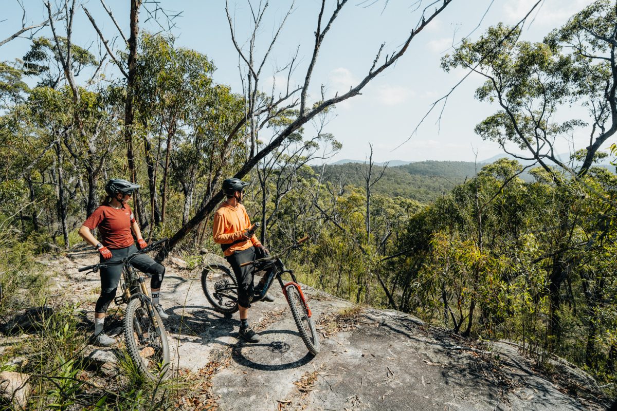 At the top of the Burnaaga Trail, one of 72 purpose-built trails around Mogo.