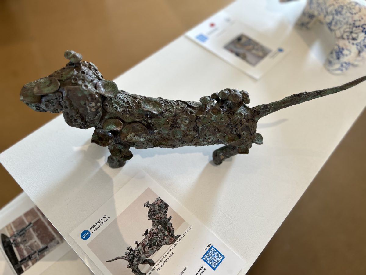 fungi-themed sculpture