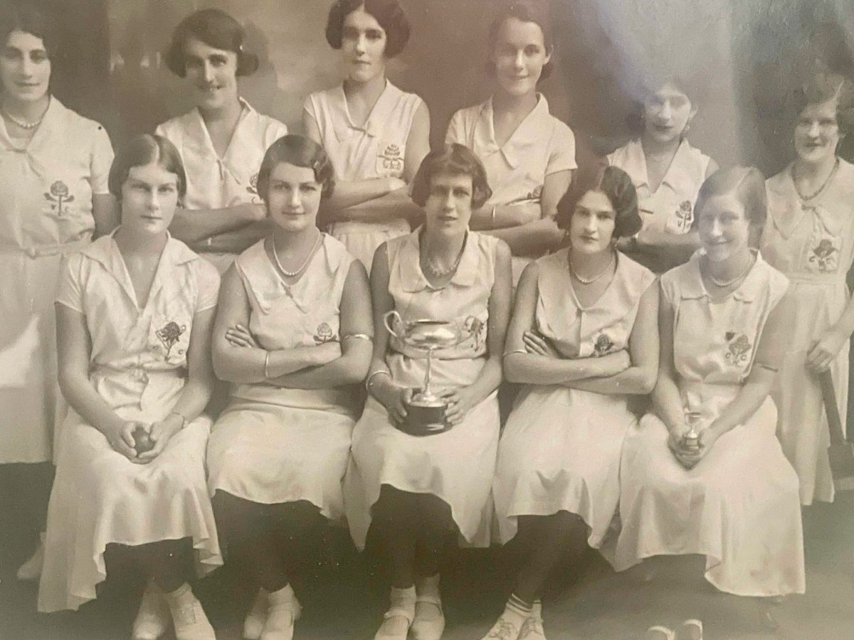 Goulburn’s premiership women’s A Grade cricket team, 1938-39. Neta is on the right-hand side, front row.