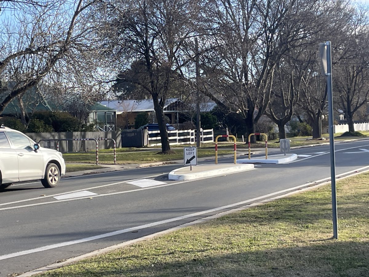A road crossing near a school