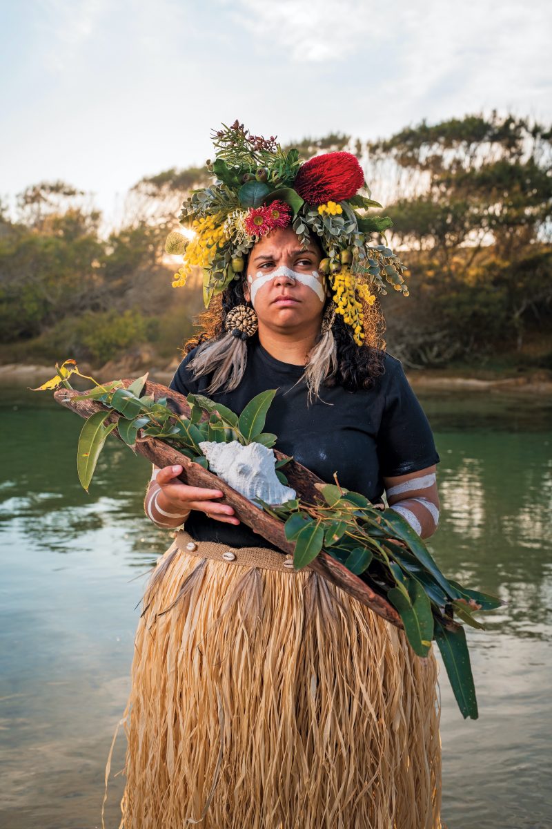 The portrait of Sean Kinchela's partner that won him the Indigenous Storytellers Scholarship 2025.
