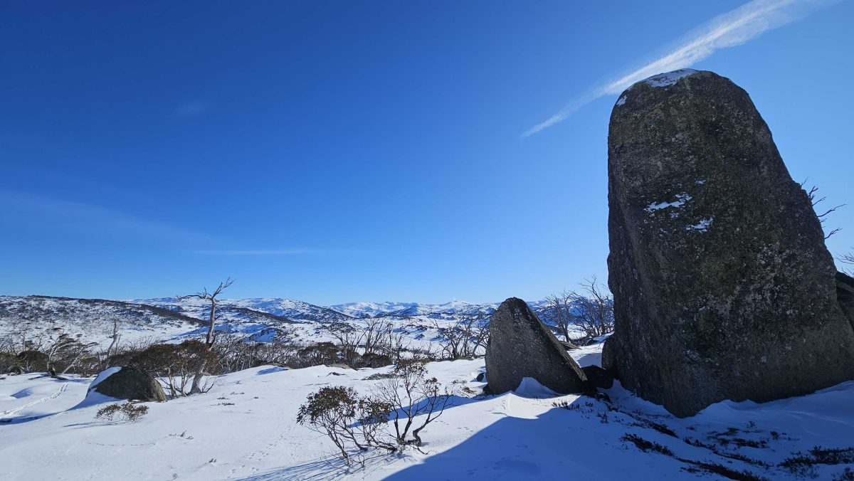 Snowfall in the NSW Snowy Mountains