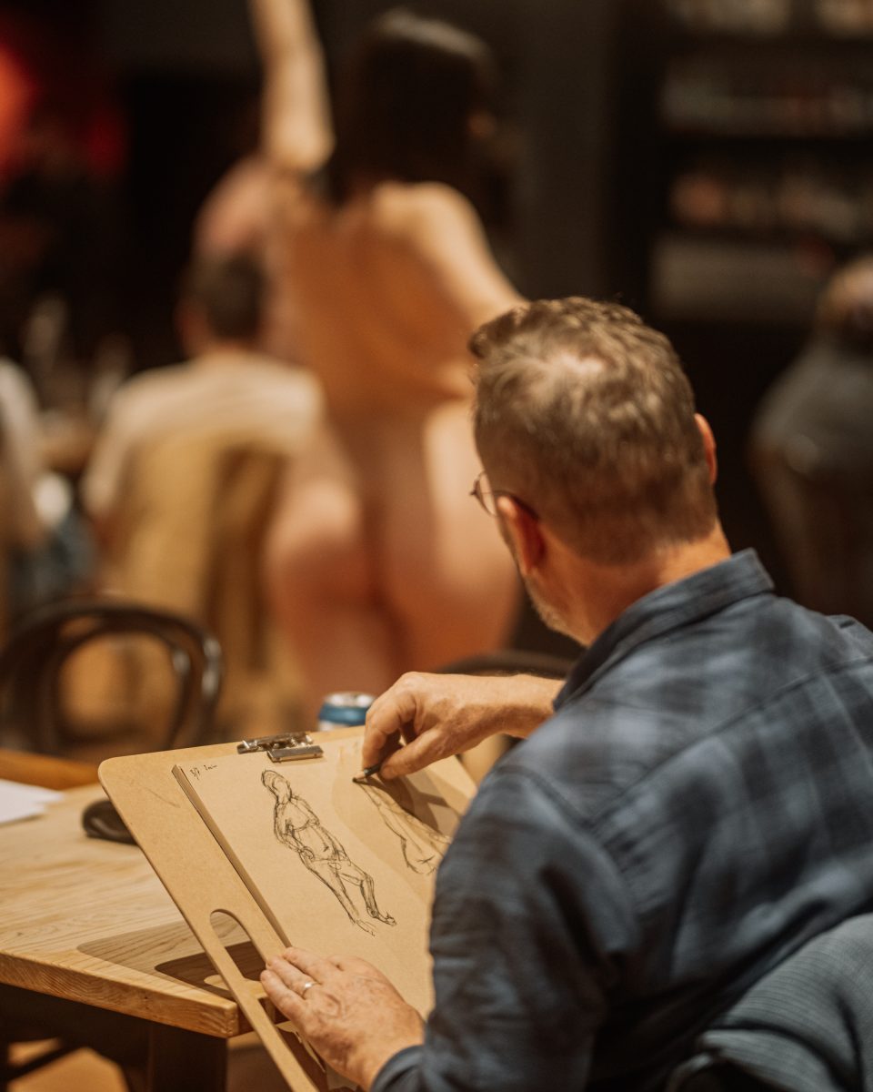 Life drawing in action