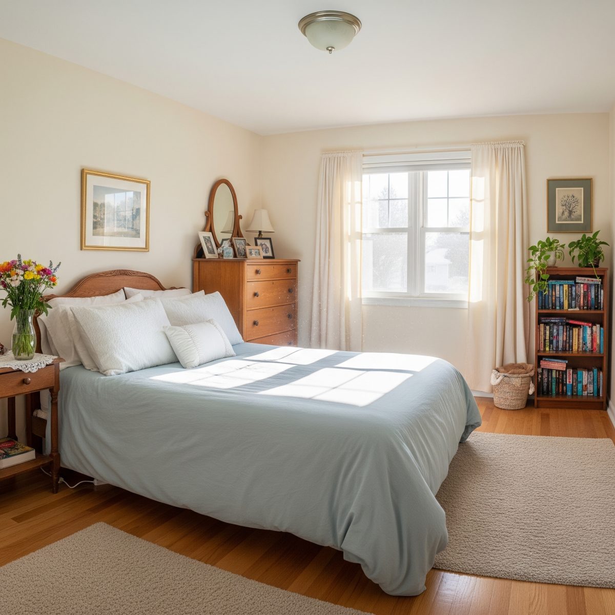 AI-generated bedroom