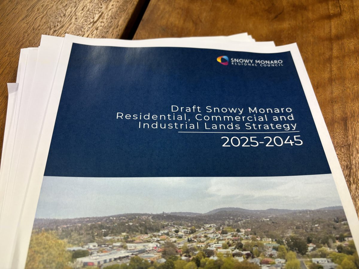 A printout of the report, showing its cover