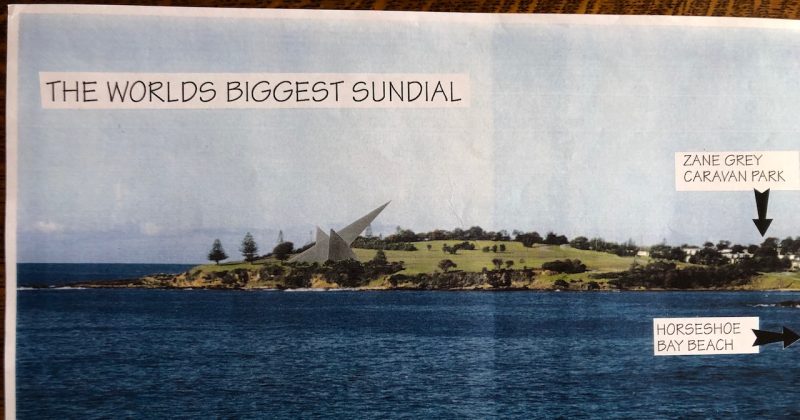 Bermagui's brush with the world's largest sundial