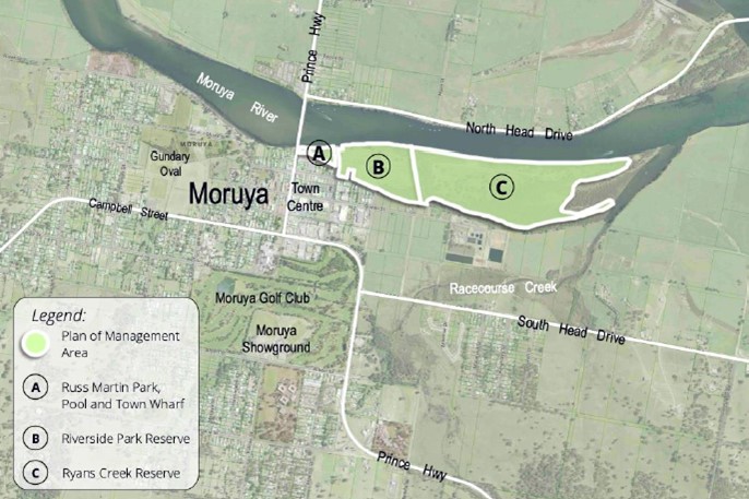A map showing the areas the plans are being prepared for