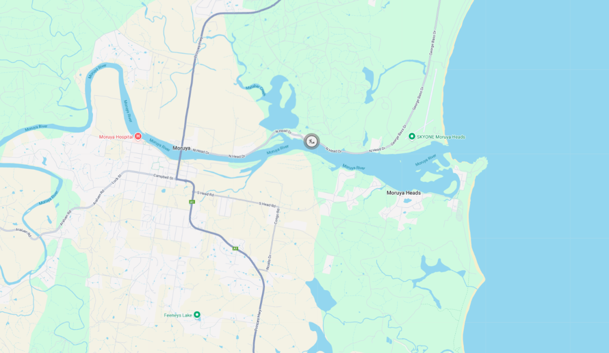 A map showing where the roadworks are occuring