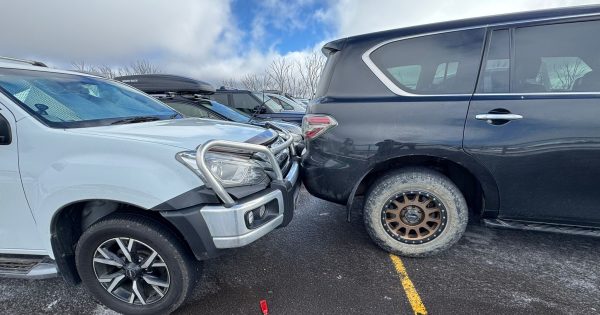 How a carpark slip-and-slide left snow resort visitors a 'little bit mystified'