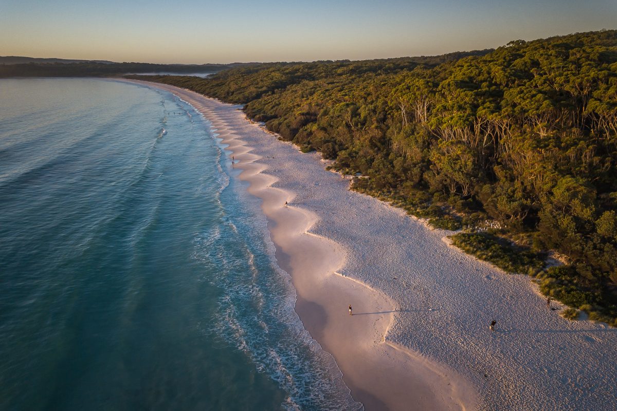 Beach cusps along Jervis Bay