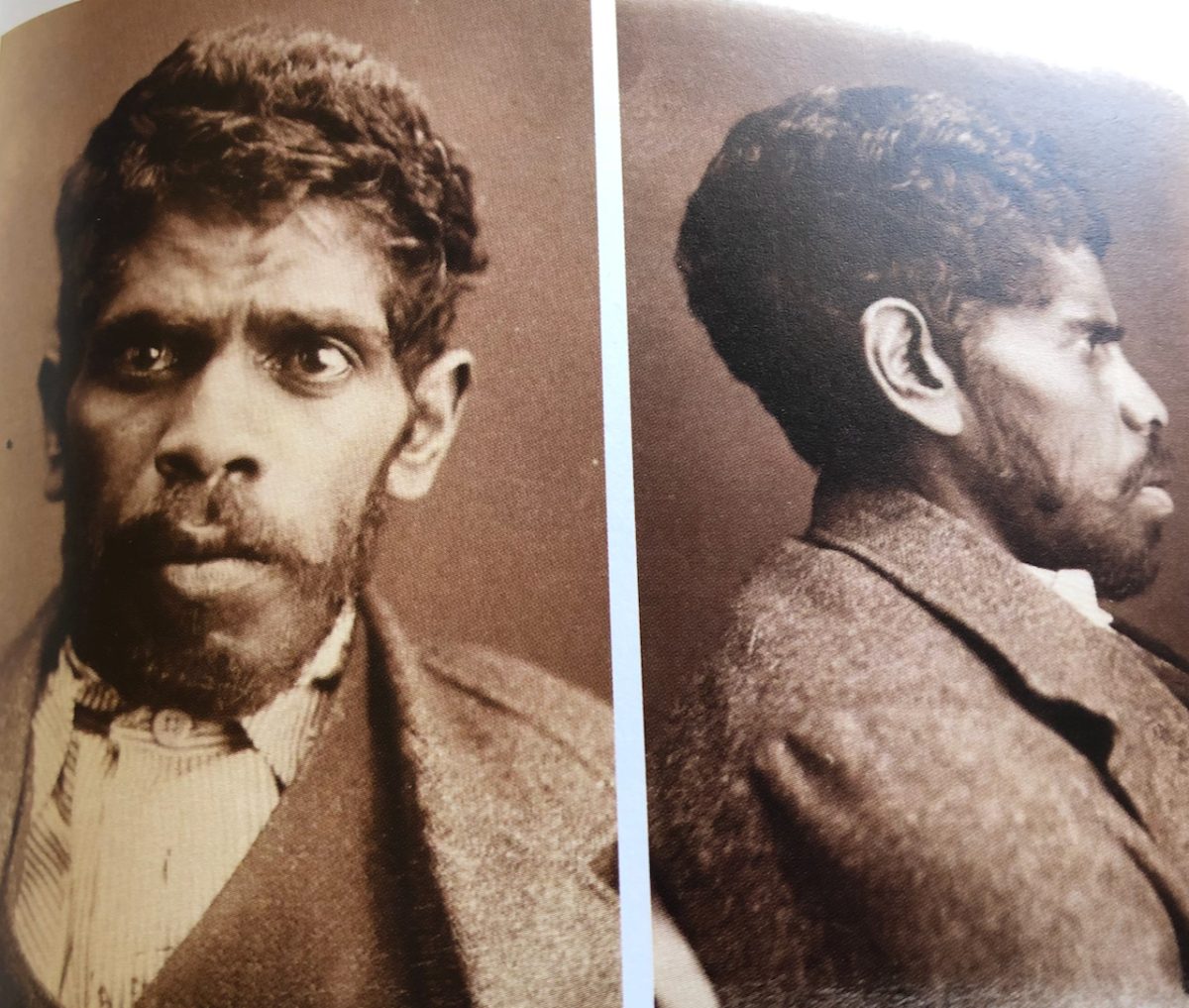 Jimmy Governor, photographed for his prison admission record.