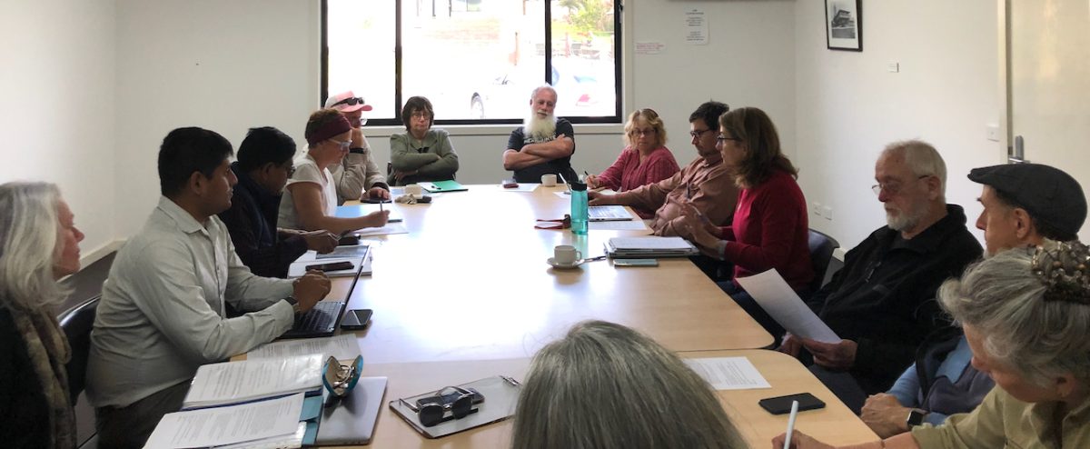 A community meeting, including representatives from Crown Lands and Bega Valley Shire Council, discussed a way forward after the closure of the popular Long Swamp track. 