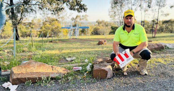 Skip bin king entices Griffith to clean up 'dirty' Scenic Hill with $2000 scavenger hunt