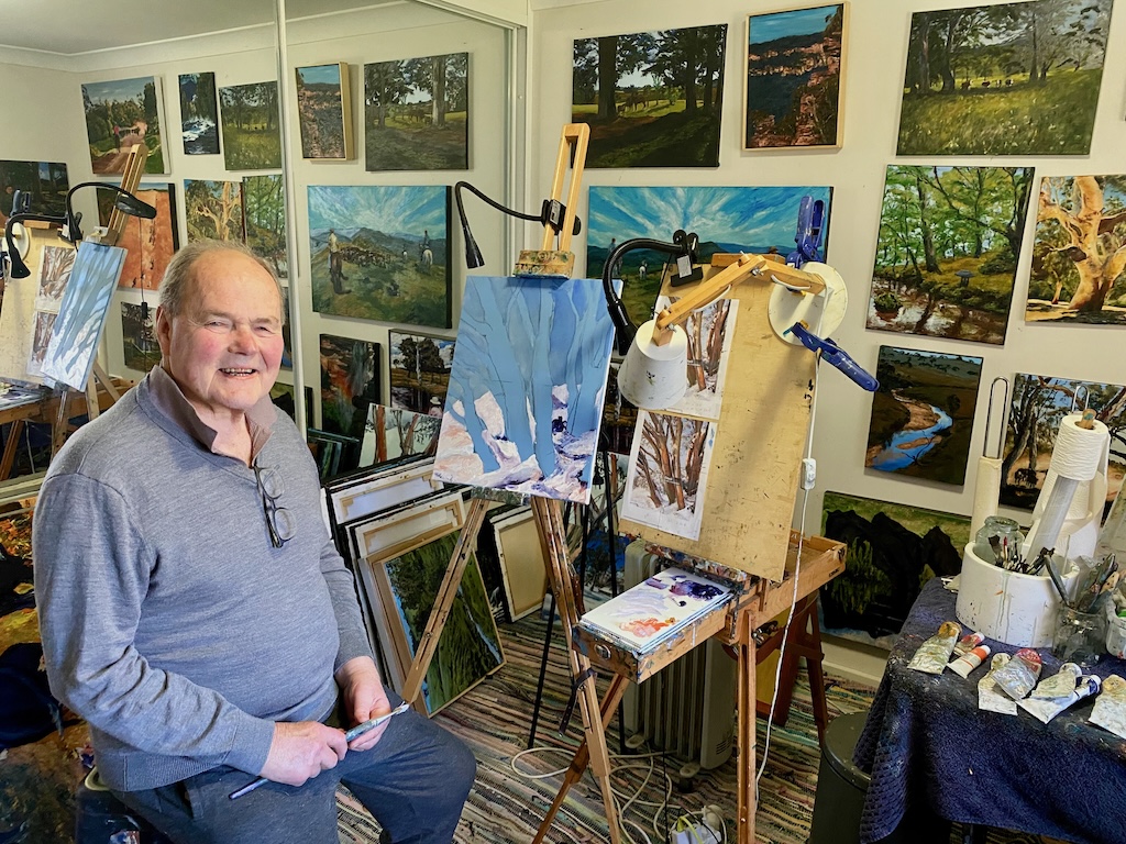 Ian Nielsen in his studio.