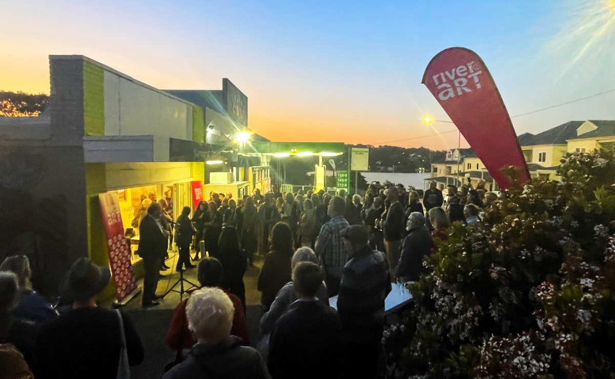 River of Art Festival's opening night in Moruya in 2024.