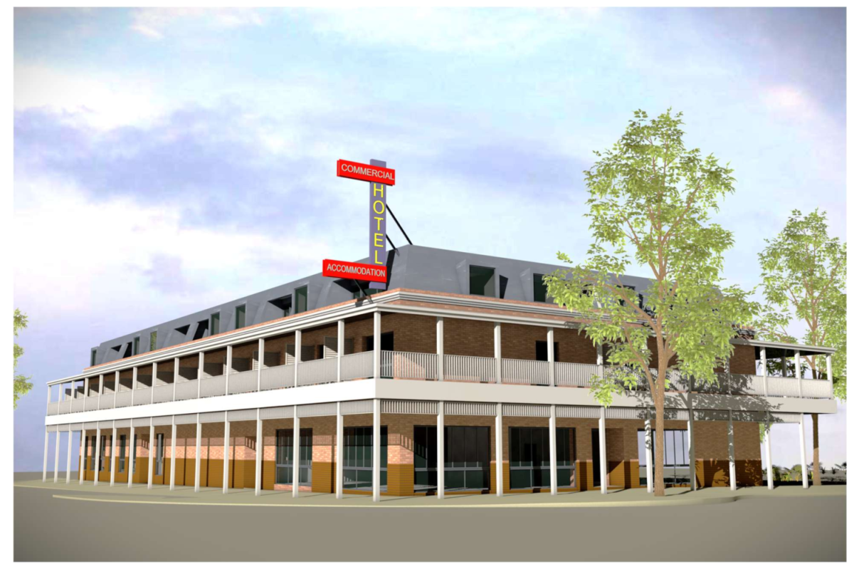 Artist's impression of new Commercial Hotel for Yass