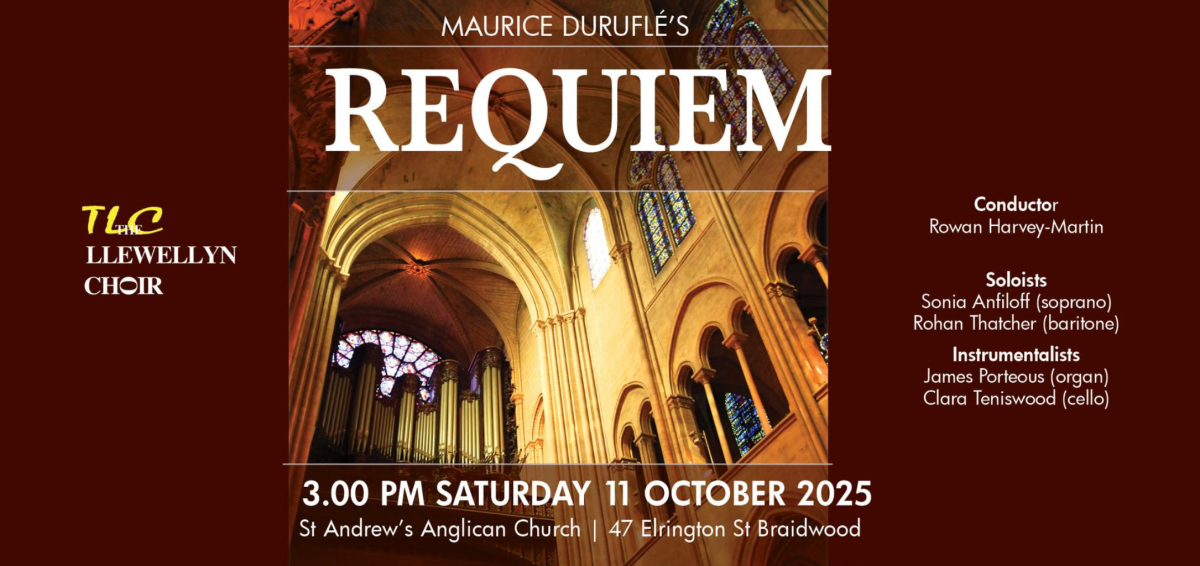 Llewellyn Choir and Sinfonia perform Durufle’s Requiem