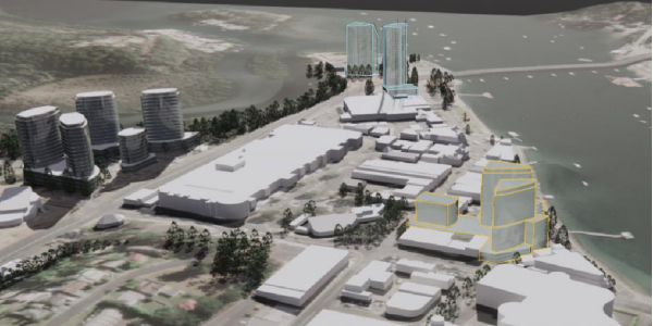 Artist's impression of Batemans Bay.