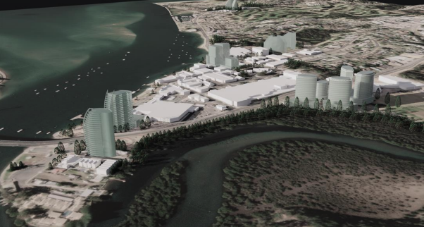 Five key Gateway and Landmark sites in the draft Batemans Bay Master Plan. 