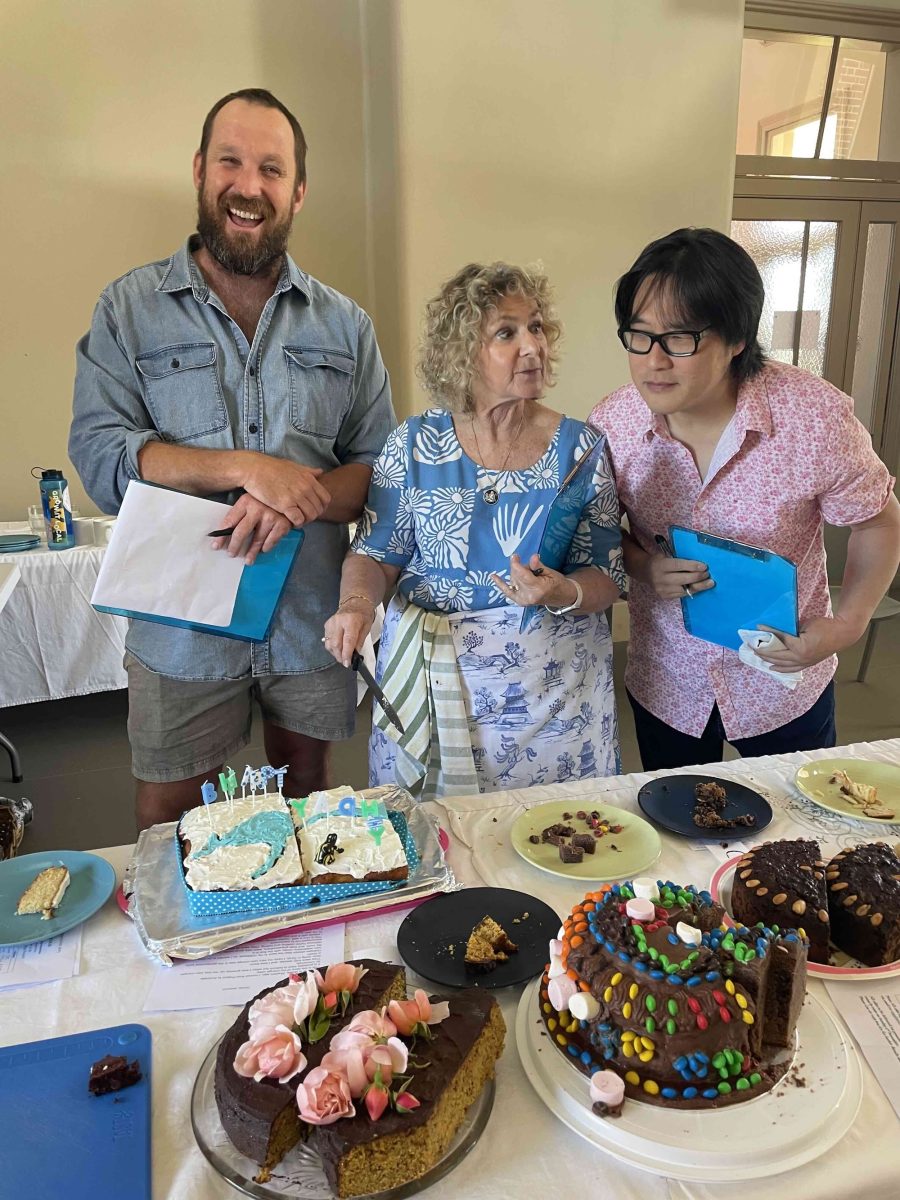 Judges of the Inaugural Cake with a Story comp - Paul West, Nelleke Gorton, Myoung Jae Yi